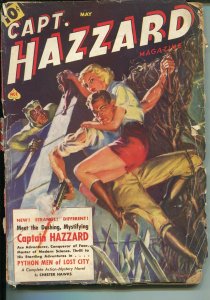 Captain Hazzard #1 5/1938-Norman Saunders-terror-pulp-Python Men-FR/G