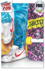 FAME MICHAEL J FOX NYCC 2025 AIRMAGZ'' & MCFLY BRUIN'' FOIL'' SET W/COA.