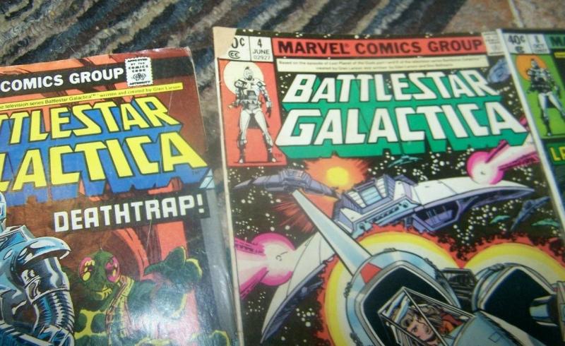 battlestar galactica # 1  2 3 4 8 8 9 10 23 marvel  1979  cylons starbuck