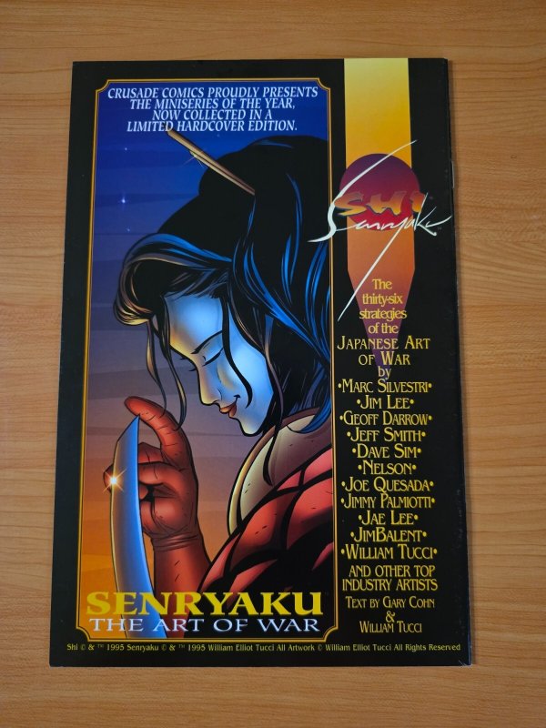 Tomoe #0 Blue Variant Cover B SIGNED ~ NEAR MINT NM ~ 1996 Crusade Comics