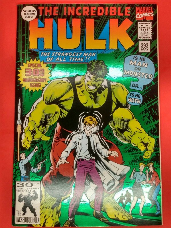 The Incredible Hulk #393 The Closing Circle 300th Anniv. VF+ Marvel Comics 