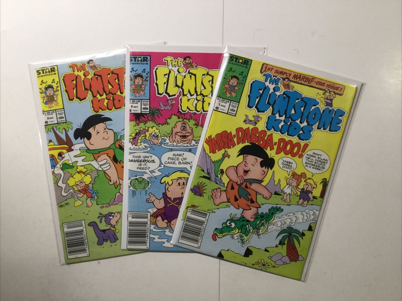 Flintstone Kids 1-3 1 2 3 Lot Run Set Near Mint- 9.2  Nm- 9.2 Star Comics