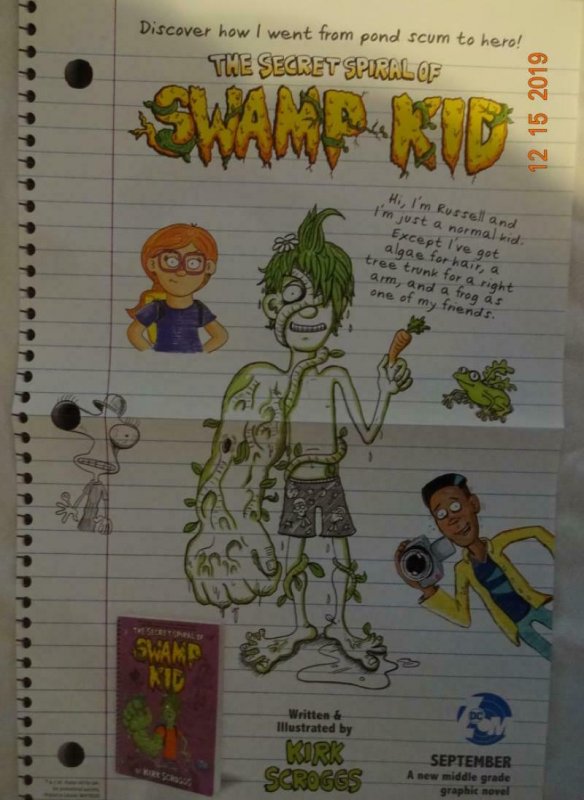 SECRET SPIRAL OF SWAMP KID Promo Poster, 11 x 17, 2019, DC,  Unused 360
