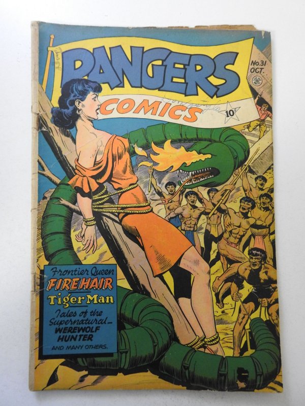 Rangers Comics #31 (1946) VG Condition ink fc