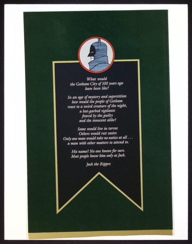 Gotham by Gaslight #0 Classic Batman Story Victorian Age!