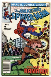 AMAZING SPIDER-MAN #221-comic book-1981-newsstand-MARVEL nm-