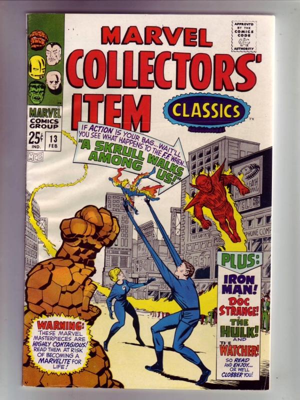 Marvel Collectors' Item #13 (Feb-68) NM- High-Grade Fantastic Four, Mr. Fanta...