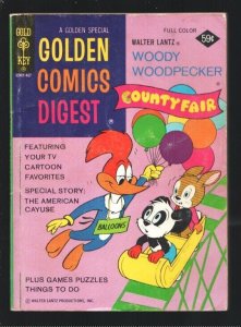 Golden Comics Digest #37 1974-Woody Woodpecker County Fair-Comics-puzzles-gam...