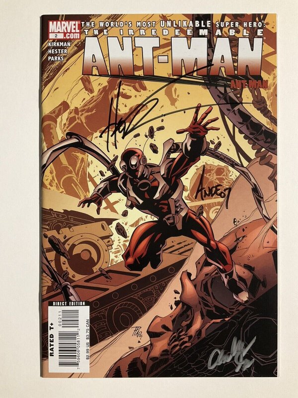 THE IRREDEEMABLE ANT-MAN 2 SINGED BY PARKS AND HESTER NM NEAR MINT MARVEL