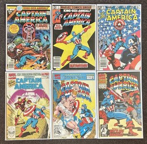 Captain America Annual Lot #4,5,6,9,11,12 1977 Marvel
