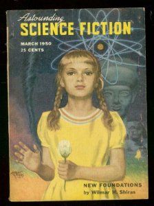 ASTOUNDING SCIENCE-FICTION MAR 1950-L RON HUBBARD-fine FN