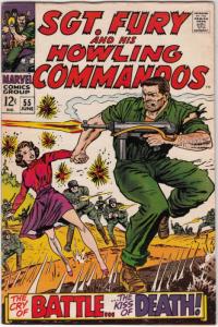 Sgt. Fury and His Howling Commandos #55 (Jun-68) FN/VF- Mid-High-Grade Sgt. F...