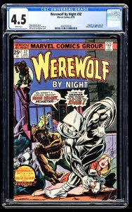 Werewolf by Night #32 (1975) CGC Graded 4.5 - 1st App Moon Knight!