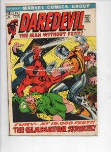 DAREDEVIL #85 FN/VF, Gene Colan, Murdock, Gladiator, 1964 1972, Marvel