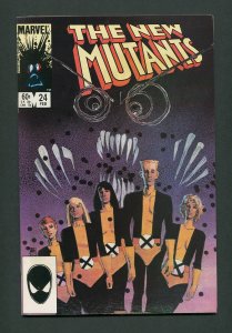 New Mutants #24  / 9.4 NM  / Bill Sienkiewicz Cover / February 1985