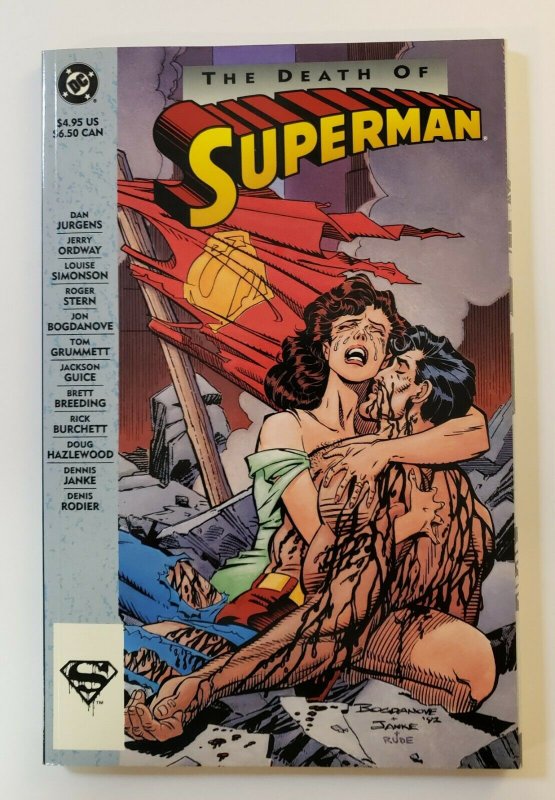 THE DEATH OF SUPERMAN TPB SOFT COVER VF/NM DC COMICS FIRST PRINT