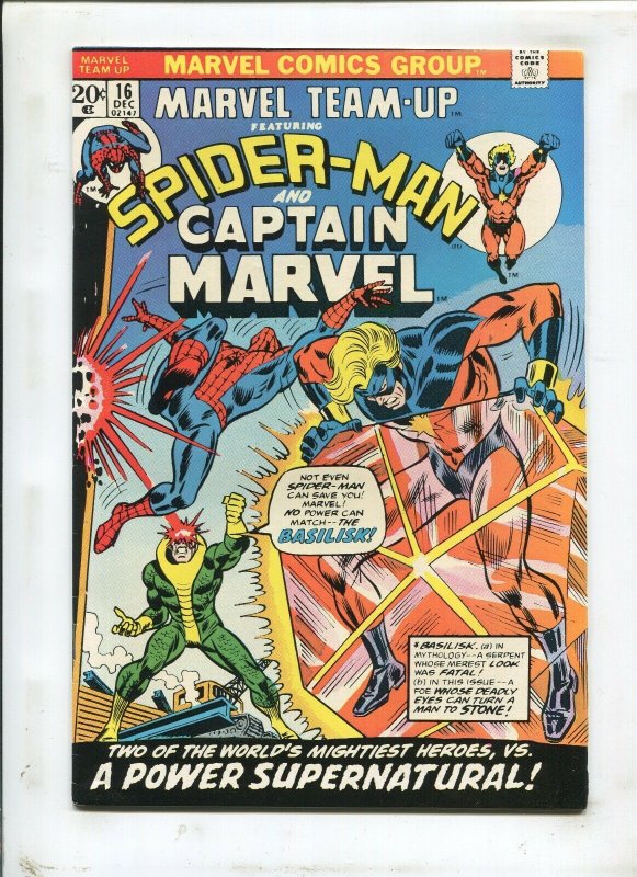 MARVEL TEAM-UP #16 BEWARE THE BASILISK MY SON! (7.0) 1973