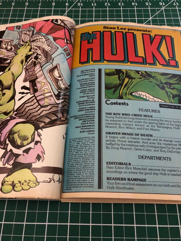 Hulk! #20 and #11 magazine (1980) Both are in Fair-Good condition