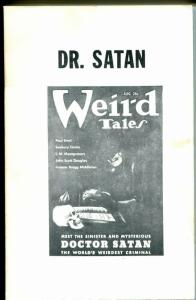 Pulp Classics #6 1974-Dr. Satan-Weird Tales pulp-FN