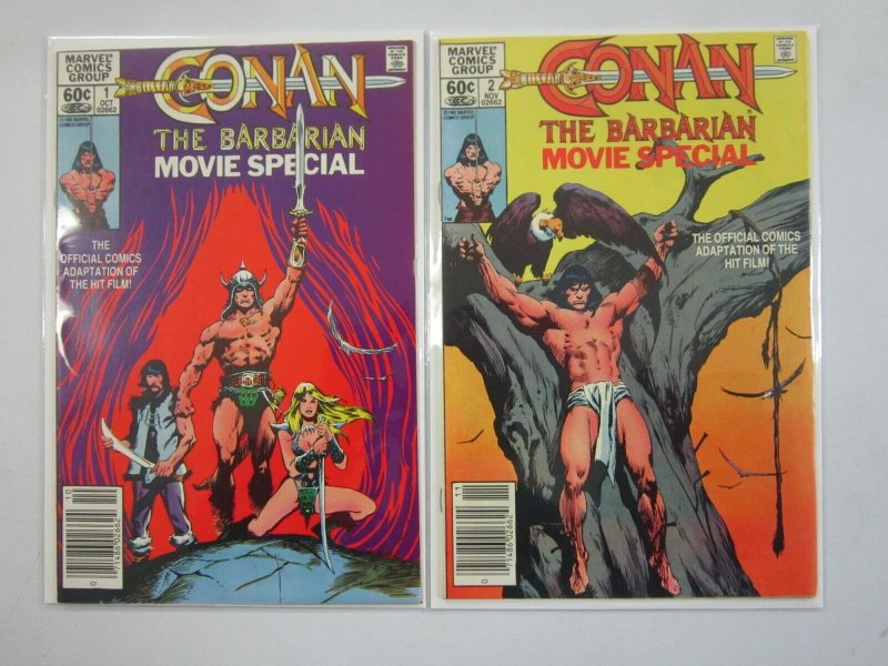 Conan the Barbarian Movie Special set #1+2 8.0 VF (1982)