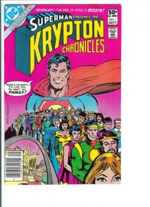 Krypton Chronicles #1 - Bronze Age - (VF/NM) Sept, 1981