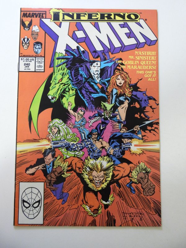 The Uncanny X-Men #240 (1989) FN Condition