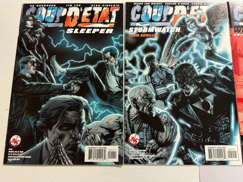 4 Coup D'etat LS Complete Wild Storm Comic Book # 1 2 3 4 89 CT8