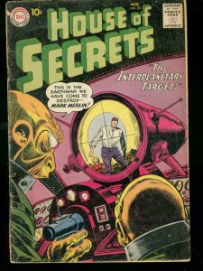 HOUSE OF SECRETS #35 1960 DC COMICS MARK MERLIN HORROR G-