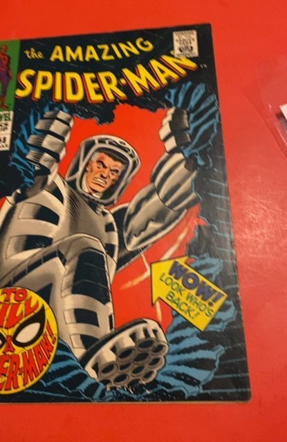 The Amazing Spider-Man #58 (1968)spider killer, bottom small spine split