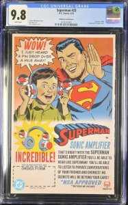 SUPERMAN #23 DC COMICS 2025 DAVE JOHNSON 1:25 VARIANT CGC 9.8 NM