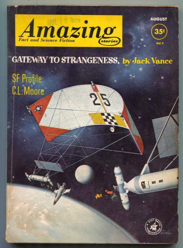 Amazing Stories August 1962- Schomburg- Gateway to Strangeness