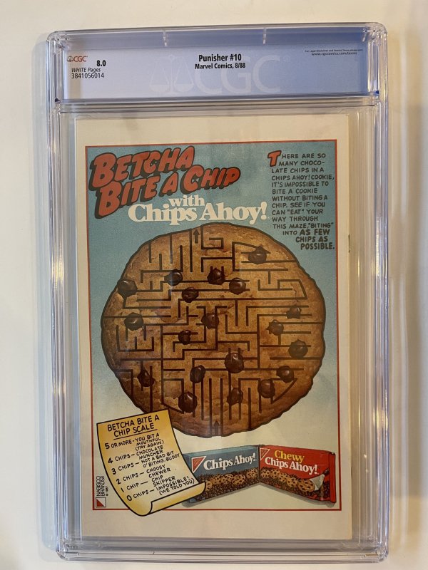 Punisher #10 CGC 8.0 - Newsstand - Daredevil Appearance 1988