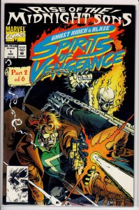 Ghost Rider/Blaze: Spirits of Vengeance #1 Direct Edition (1992) 9.4 NM POSTER
