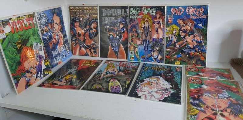 11X DOUBLE IMPACT bad girls Hari Kari lady vampire Violet comics sexy boarded  