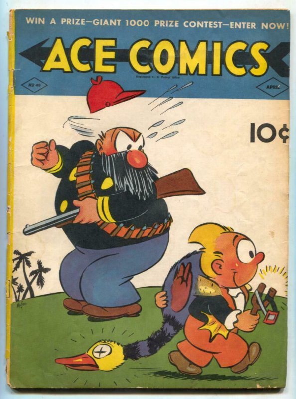 Ace Comics #49 1941- Phantom- Jungle Jim VG-
