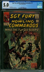 Sgt. Fury #17 (1965) CGC 5.0 VGF