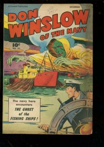 DON WINSLOW OF THE NAVY #52-1947-FAWCETT-GHOST ISSUE VG
