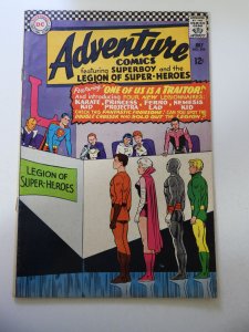 Adventure Comics #346 VG Cond moisture stains, centerfold detached at one staple