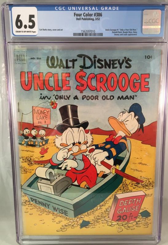 Four Color 386 CGC 6.5 KEY 1st Uncle Scrooge