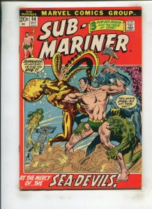 SUB-MARINER #54 (6.5) SEA-DEVILS!! 1972