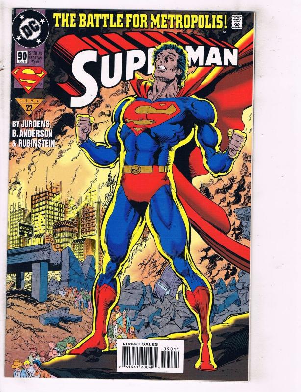 10 Superman DC Comic Books # 88 89 90 91 92 93 0 94 95 96 Flash Atom Batman J108