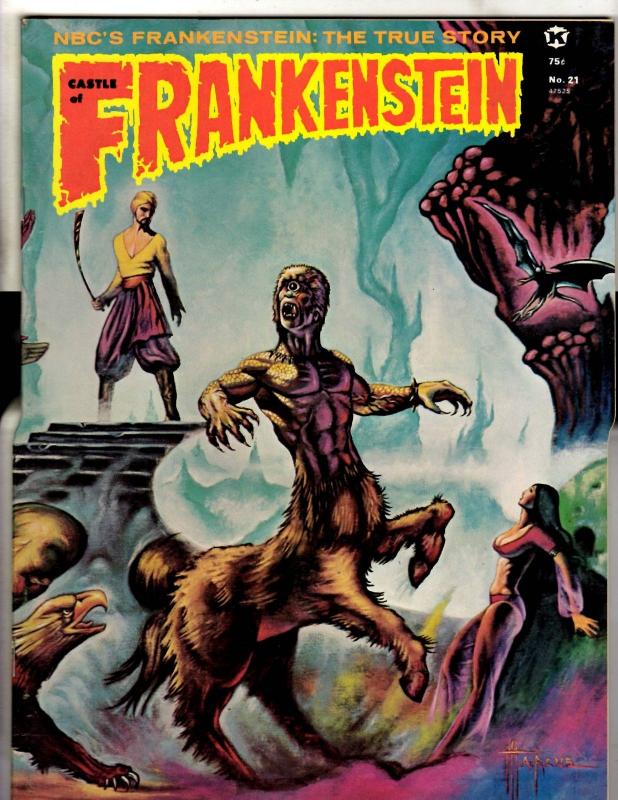 Castle Of Frankenstein # 21 VF Horror Comic Book Magazine Exorcist 1974 TD14