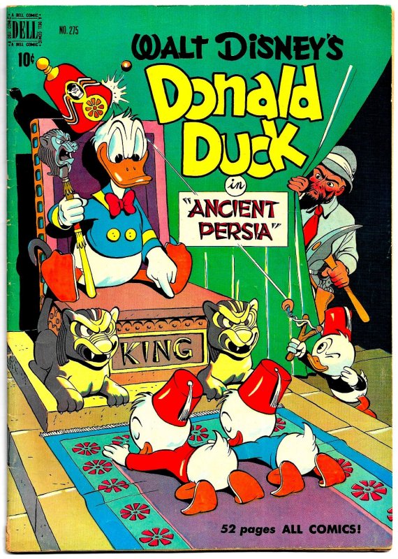 FOUR COLOR #275 DONALD DUCK in Ancient Persia (May1950) 8.0 VF  Carl Barks!