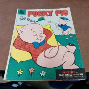 Porky Pig Six Issue Silver Bronze Age Cartoon Comic lot Run Set Collection Dell