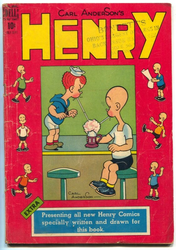 Henry #3 1948-Dell Comics Golden Age- Ice Cream Soda Shop cover VG ...