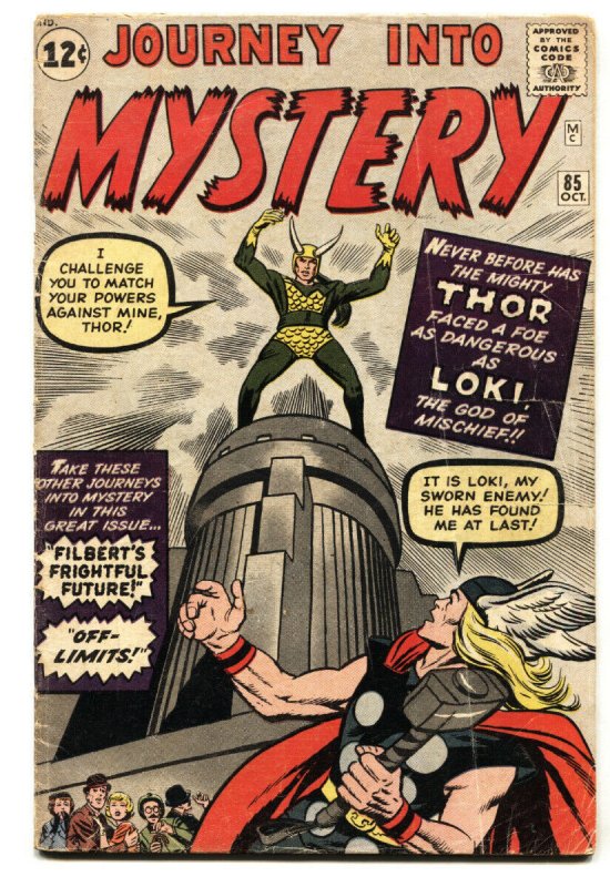 Journey Into Mystery #85 comic book origin/1st appearance of LOKI Kirby