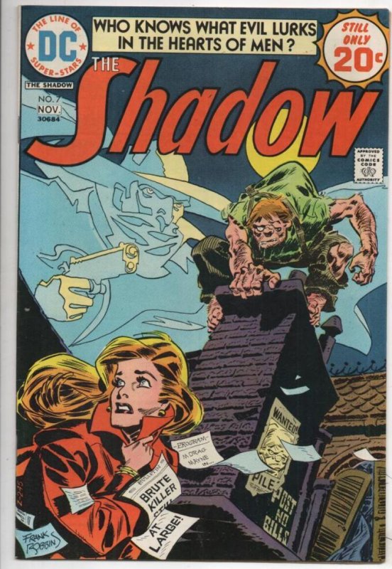 SHADOW #7 VF/NM, Night of the Beast,  Who knows what Evil lurks, 1971 1974