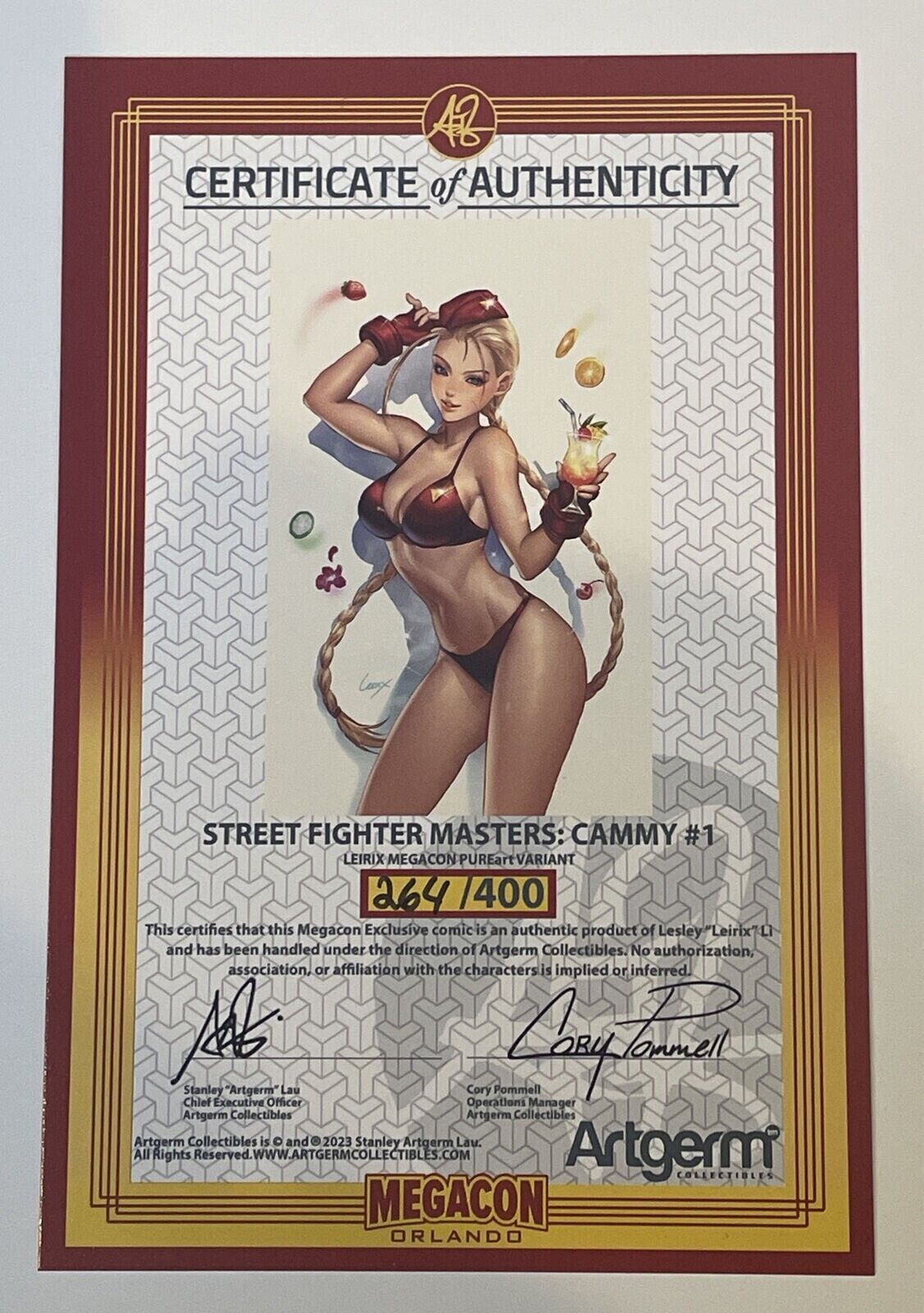 STREET FIGHTER MASTERS CAMMY 1 LEIRIX PUREart VARIANT – Artgerm Collectibles