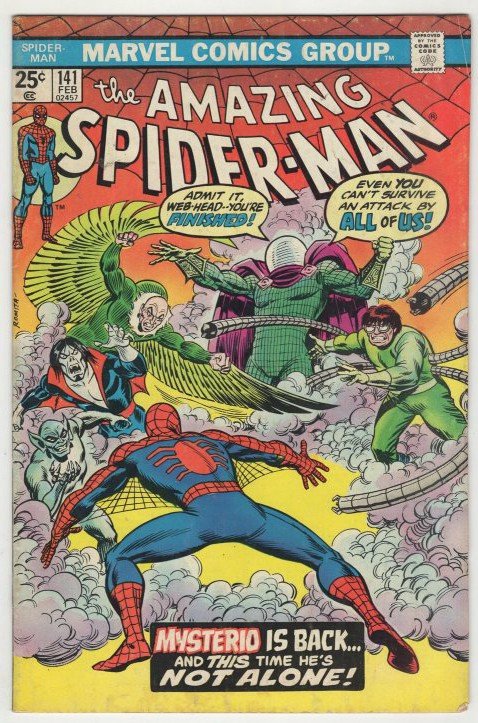 AMAZING SPIDER-MAN #141 Mysterio! Bronze Age MARVEL