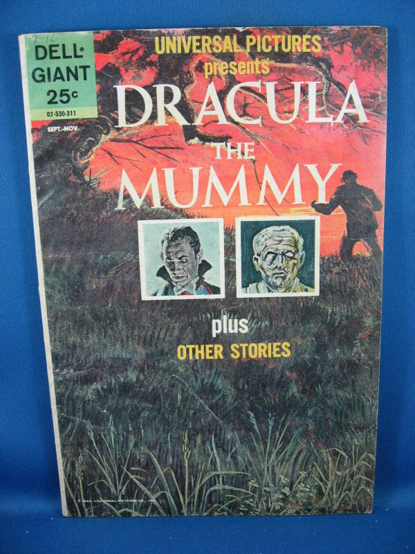 Dell Giant DRACULA THE MUMMY VG+ 1963